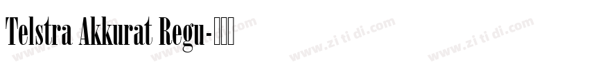 Telstra Akkurat Regu字体转换